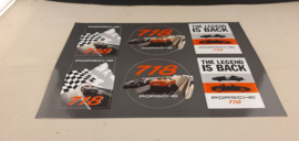 Porsche 718 Boxster sticker sheet - The Legend is back