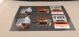 Porsche 718 Boxster stickervel - The Legend is back