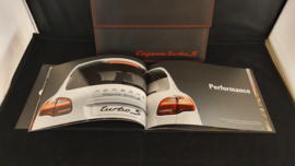 Porsche Cayenne Turbo S hardcover brochure in VIP map - 2012