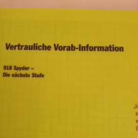 Porsche 918 Spyder - Product News 2012 - update for buyers