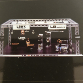 Dio64 LBWK 997 Chroom Auto Salon Diorama 1/64 DIO64-001