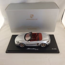Porsche Boxster 25 jaar editie GT Zilver 1:18 Spark - WAP0212020NB25
