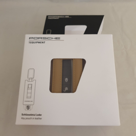 Étui à clé en cuir Porsche luxor beige 971044003 9H6
