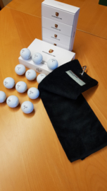 Porsche Golf Circle Vice Pro balls(12 pieces) with Porsche Golf towel