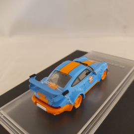 Porsche 911 964 RWB Gulf GT Vleugel 1/64 CM-Model