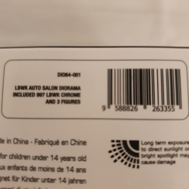 Dio64 LBWK 997 Chroom Auto Salon Diorama 1/64 DIO64-001