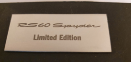 Porsche Boxster RS 60 Spyder Boîte d’envoi