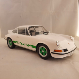 Porsche 911 Carrera RS 2.7 1973 Wit / Vipergroen 1:12 - Norev 127512