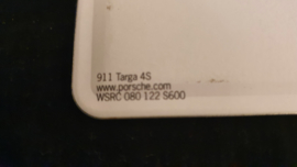 Porsche tin postcard 911 997 Targa 4S