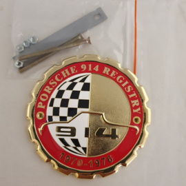 Grill badge - Porsche 914 Registry 1970/1976