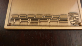 Porsche Trophäenplakette - 13cm x 11,5cm