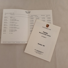 Preisliste Porsche Modelle 1997 - NL Porsche 993 und 986
