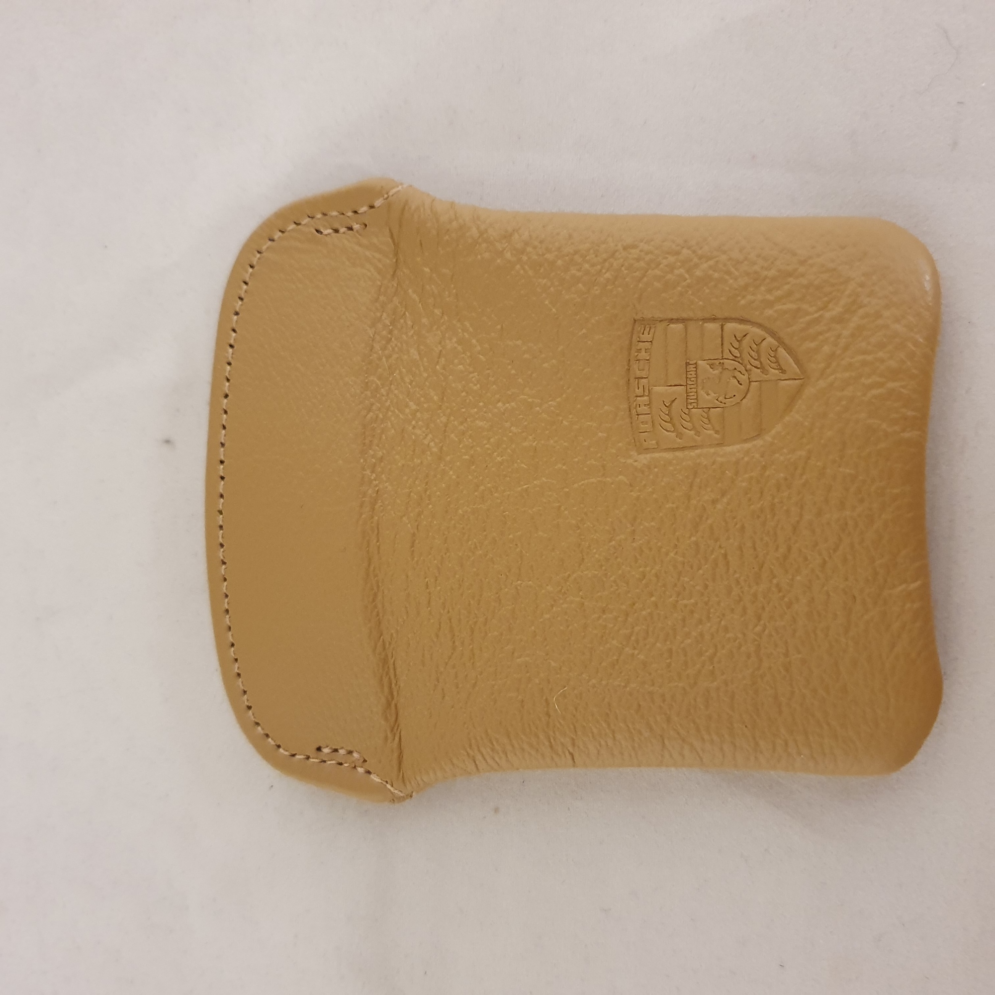 Porsche 911 sleuteletui leder - Cashmere Beige