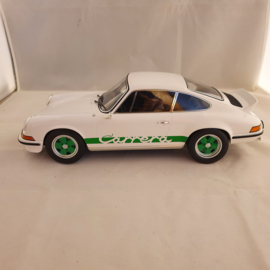 Porsche 911 Carrera RS 2.7 1973 Wit / Vipergroen 1:12 - Norev 127512