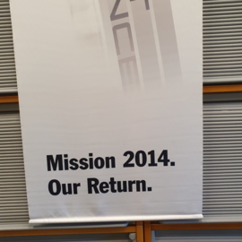 Porsche Banner - Le Mans 2014 Mission Our Return