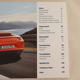 Porsche Brochure reliée 2011 - DE - Der neue 911