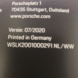 Brochure couverture rigide Porsche 911 992 Turbo S 2021 WSLK2001000291