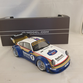 Porsche RWB 964 blanc/bleu/or Rothmans 1/18 Ignition - IG2460