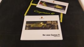 Porsche Cayman R hardcover brochure in VIP map - 2010