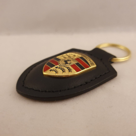Porsche keychain with Porsche emblem - black WAP0500900E