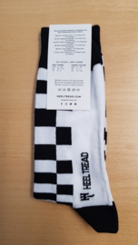 Porsche Pasha Schwarz/Weiß - HEEL TREAD Socken