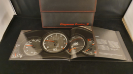 Porsche Cayenne Turbo S hardcover brochure in VIP map - 2012