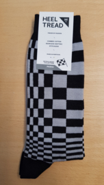 Porsche Pasha black/grey - HEEL TREAD Socks