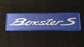 Porsche showroom Plaque d’immatriculation - Boxster S