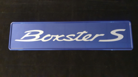 Porsche showroom License plate - Boxster S