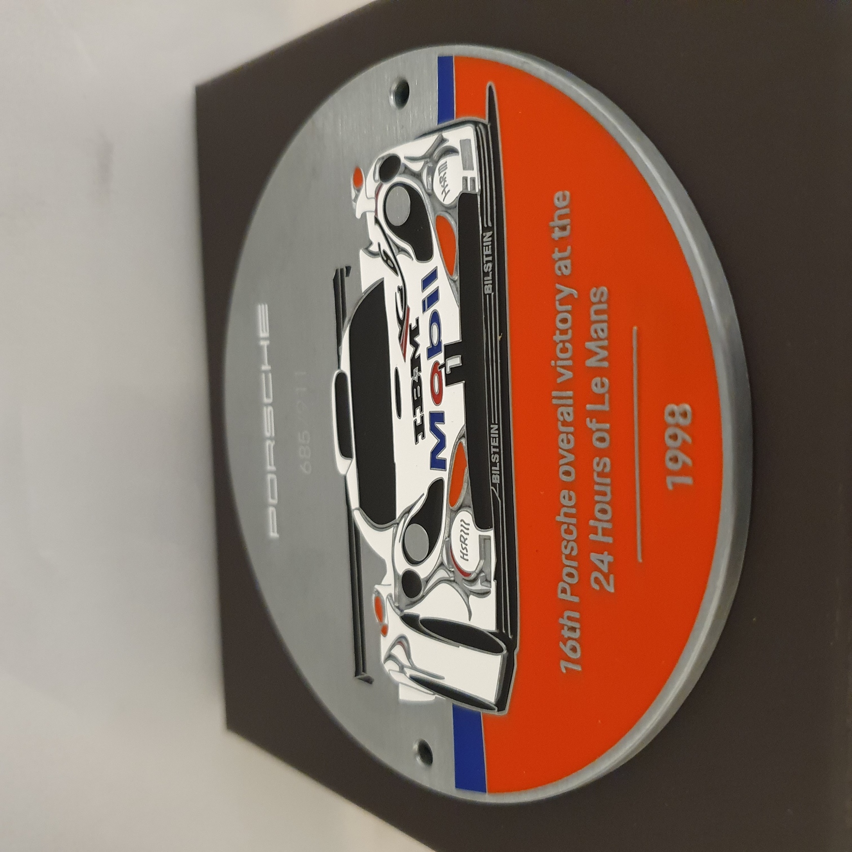 Grillbadge - Porsche 911 GT1 #26 Winner 24h Le Mans 1998 - WAP0508120RGBD