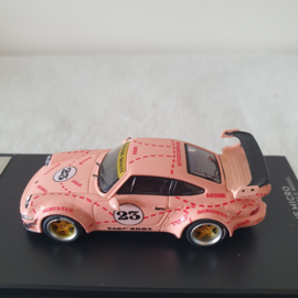 Porsche 911 964 RWB Pink Pig Time micro 1/64 Somodel