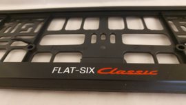 Porsche license plate holder - Flat Six