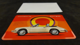 Porsche Classic carte postale en métal Targa