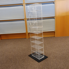 Porsche-Vitrine für Modellautos im Maßstab 1:43 (10 Stück)