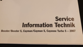 Porsche Boxster Cayman Cayenne Turbo S Service Information Technik - 2007
