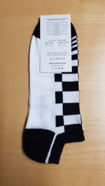 Porsche Pasha black/white - HEEL TREAD Low socks