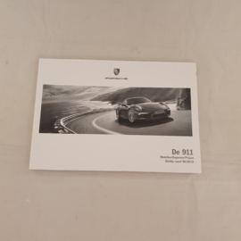 Original Porsche 911 (991.1) Brochure & Price List 06/2013 (WPLC1311100491) – Near Mint