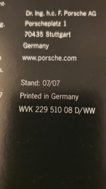Porsche 911 997 GT2 hardcover broschüre 2007 - DE WVK22951008