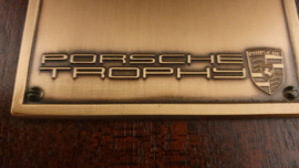 Porsche trophy plaque - 13cm x 11,5cm