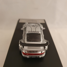Porsche 911 964 RWB Silver Pig Time micro 1/64 Somodel