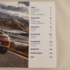 Porsche 911 991 brochure reliée 2012 - DE - Der neue 911