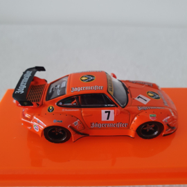 Porsche 911 993 RWB Jagermeister #7 1/64 Tarmac - T64-017-JA