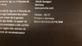 Porsche 911 Turbo S Exclusive Series hardcover VIP brochure 2018 - FR