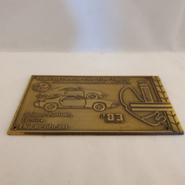 Badge des participants - Württembergischer Porsche Club - 1983 Hockenheim Allemagne