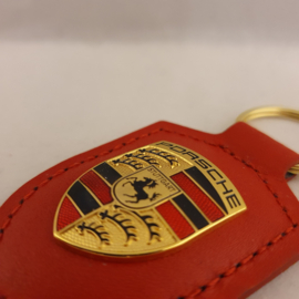 Porsche sleutelhanger met Porsche embleem - rood WAP0500920E