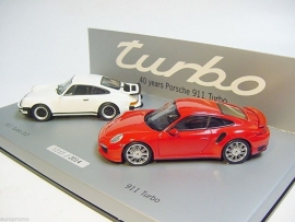 Porsche 911 Turbo set 1:43 - 40 jaar 911 Turbo