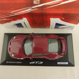 Porsche 911 GT3 (992) 2021 GB editie Rubystar 1:43 Minichamps - WAP0202710RGT3