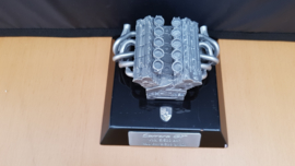 Porsche Carrera GT engine scale model  on plinth