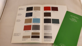 Porsche 924 prospectus colors and interior options with price list 1982