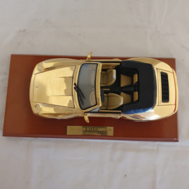 Porsche 911 993 Carrera Cabriolet -Maisto - 22K Real Gold Plated